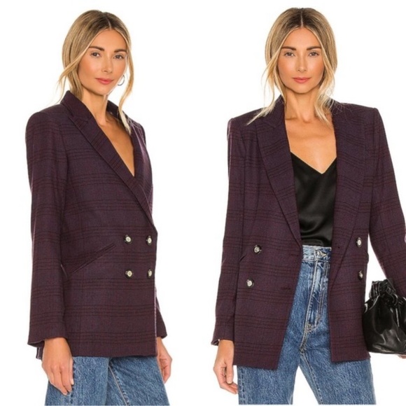Veronica Beard Jackets & Blazers - Veronica Beard Purple Plaid Blazer